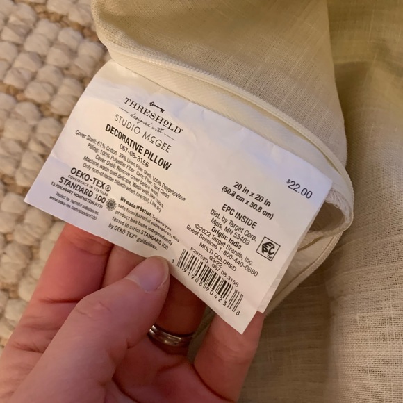 Studio McGee Green Tree Block Pillow Cover - Picture 5 of 5